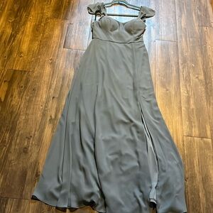 BNWT Levkoff Prom/Bridesmaid Dress Slate Size 10